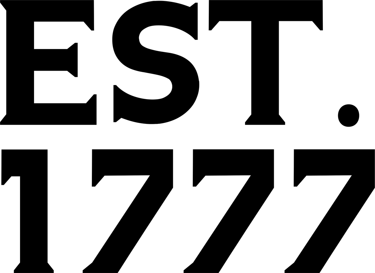 Badger Est. 1777 wordmark in black on a white background