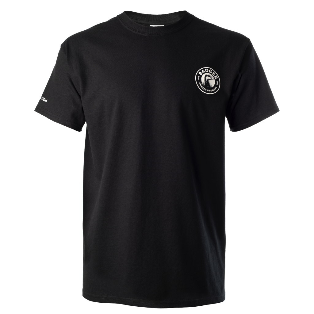 Full front view of the official T-Shirt for Men from Badger Beers
