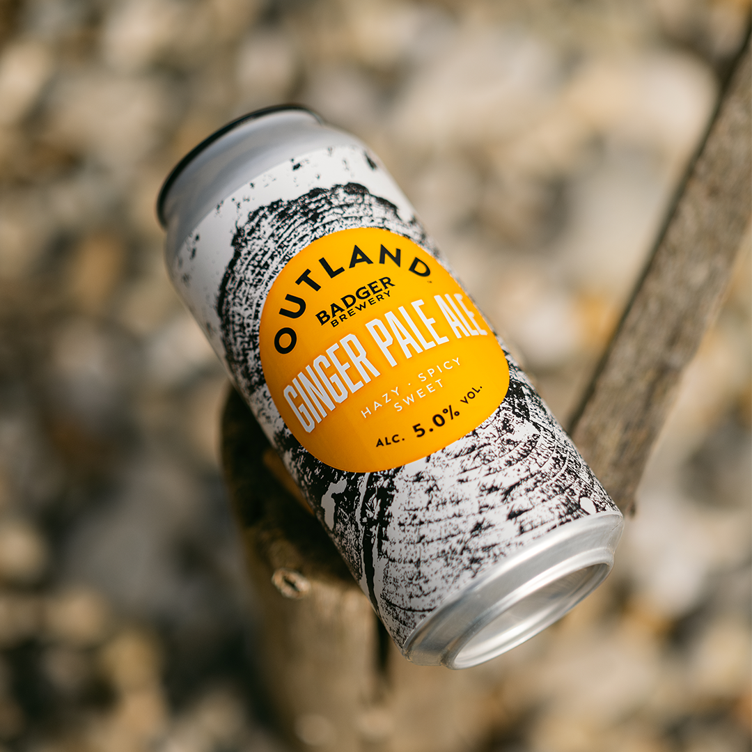 Outland Ginger Pale Ale at beach