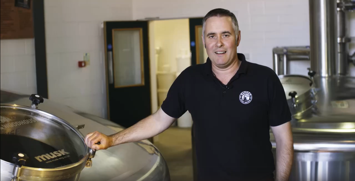 Badger Beers Head Brewer Toby Heasman at work in the Badger Brewery