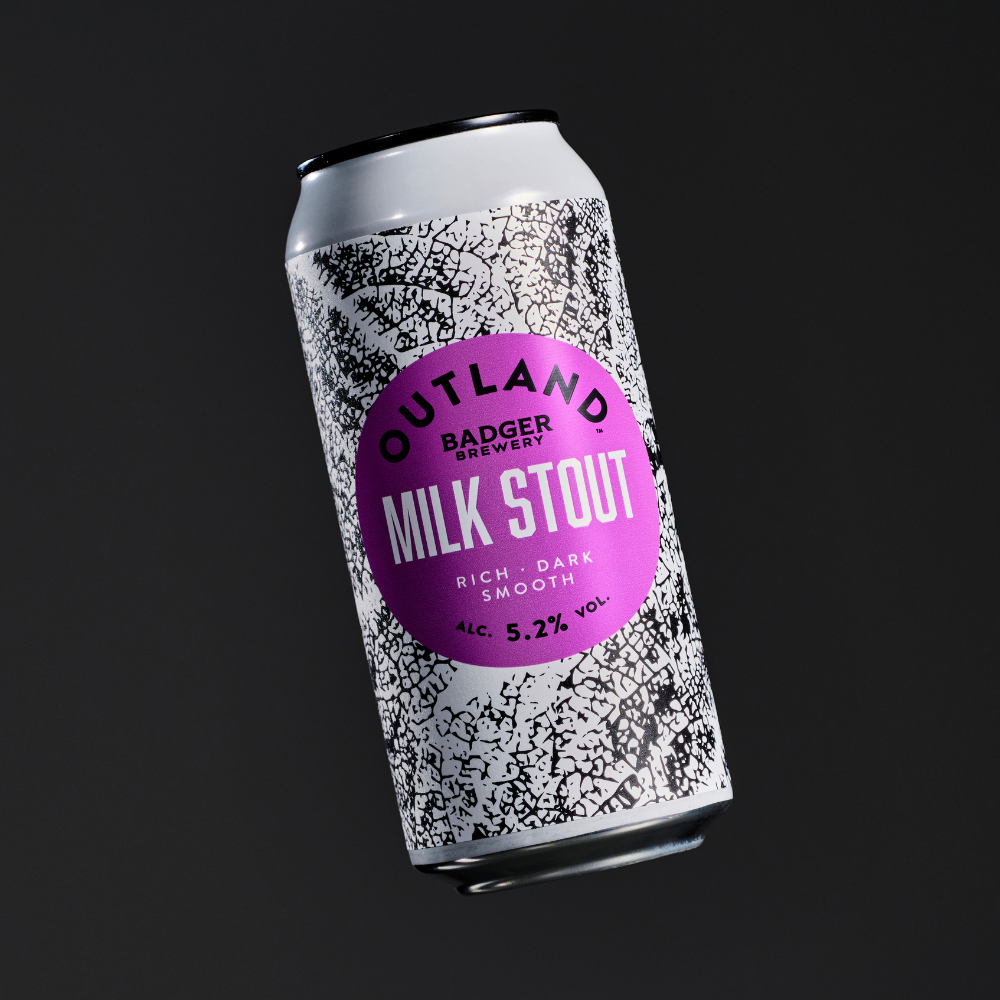 Outland Milk Stout floating can