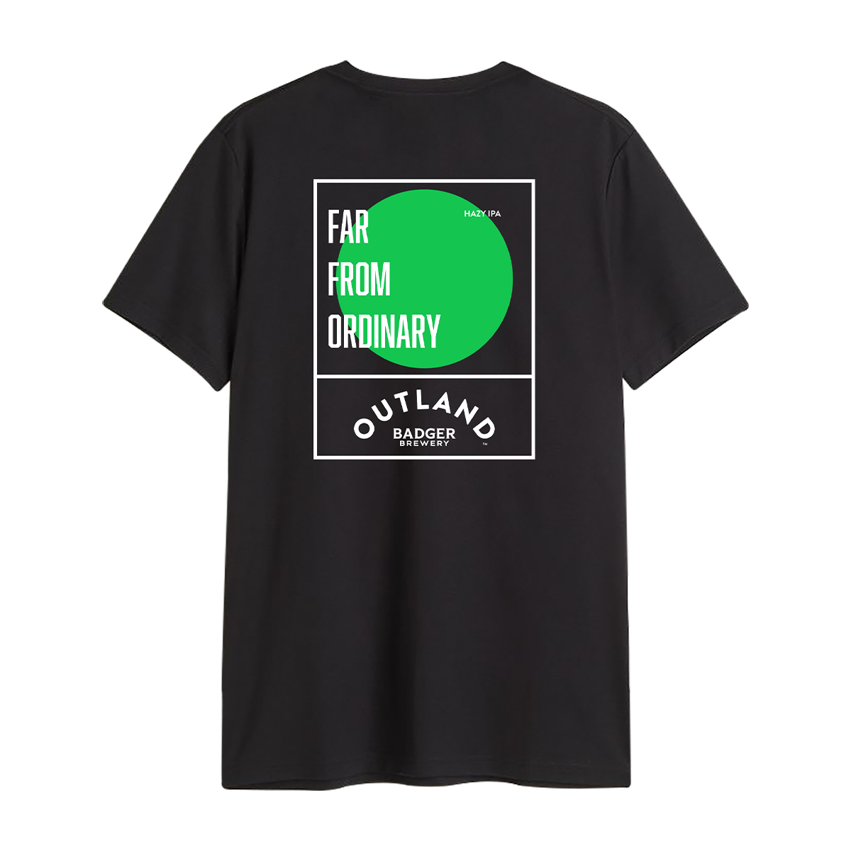 Outland Hazy IPA Black and Green T-shirt