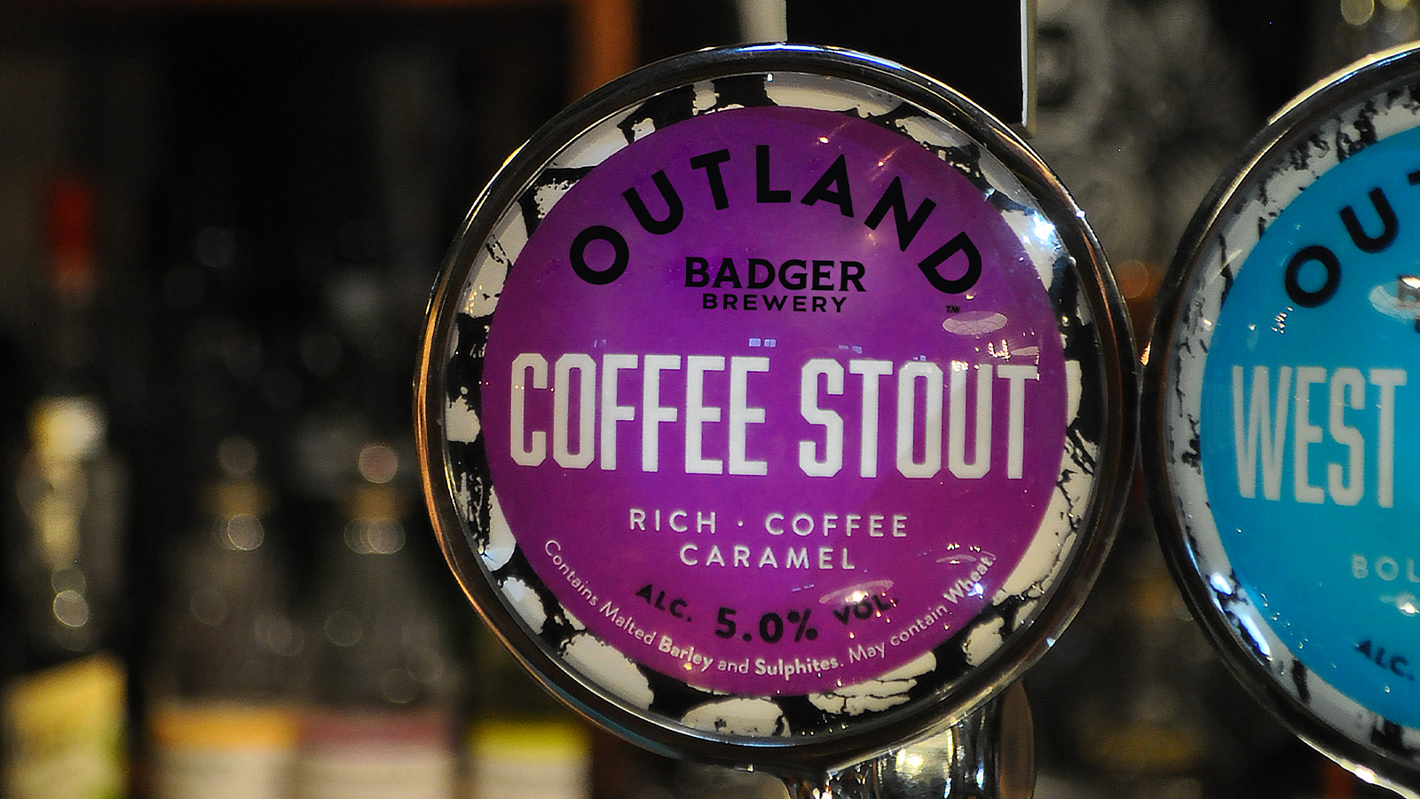 Where to find Outland Coffee Stout in Hall and Woodhouse pubs