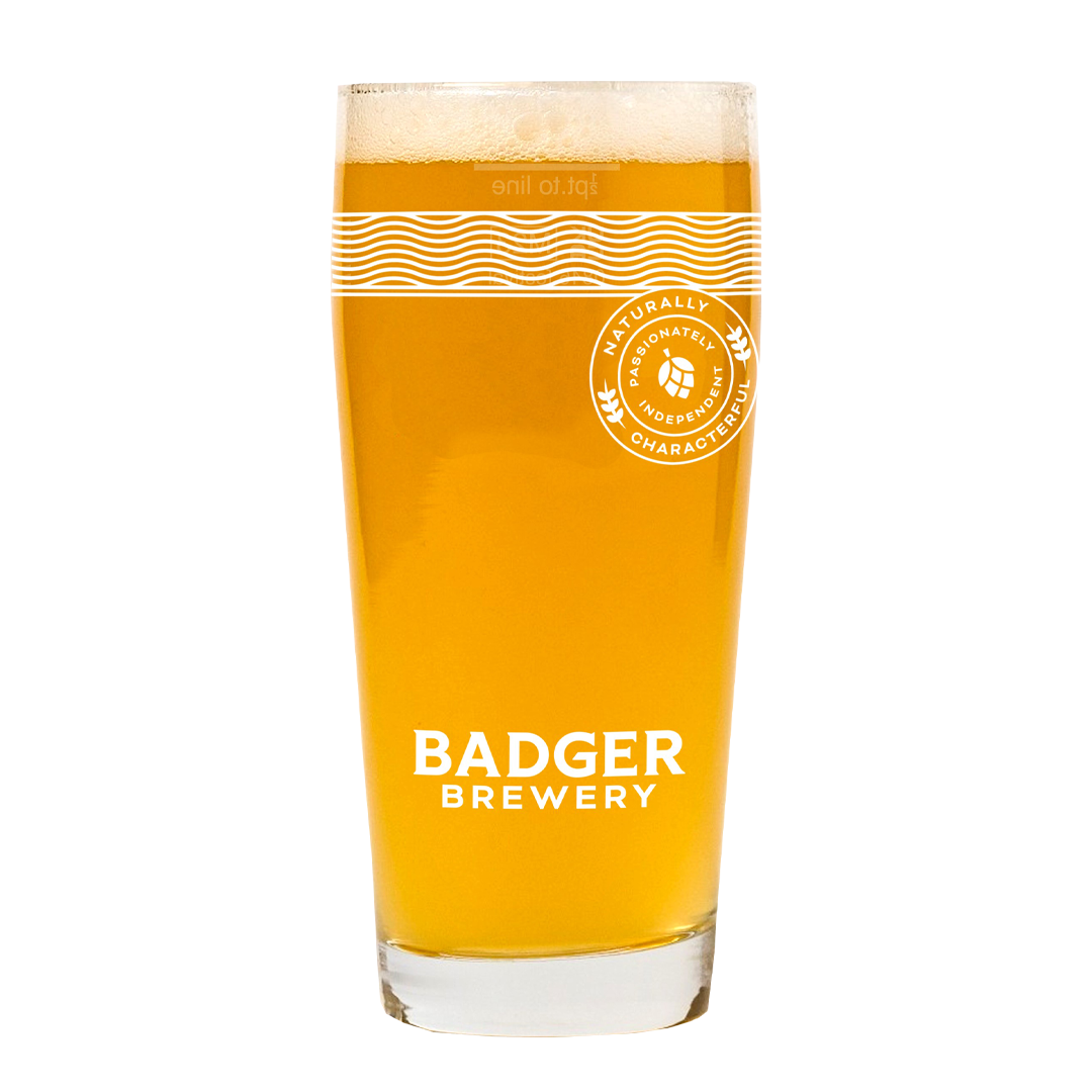 Badger Half Pint Glass