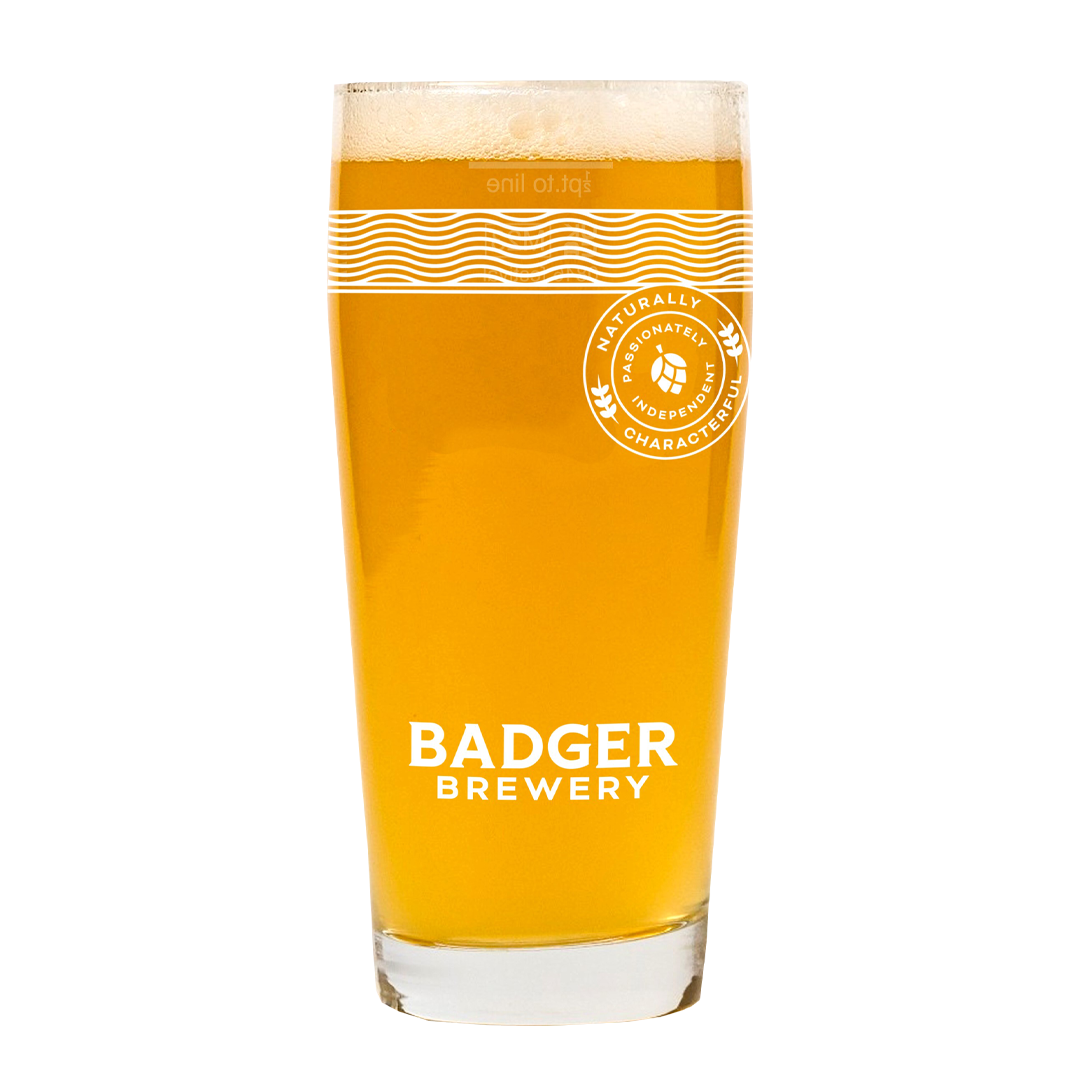 Badger Half Pint Glass