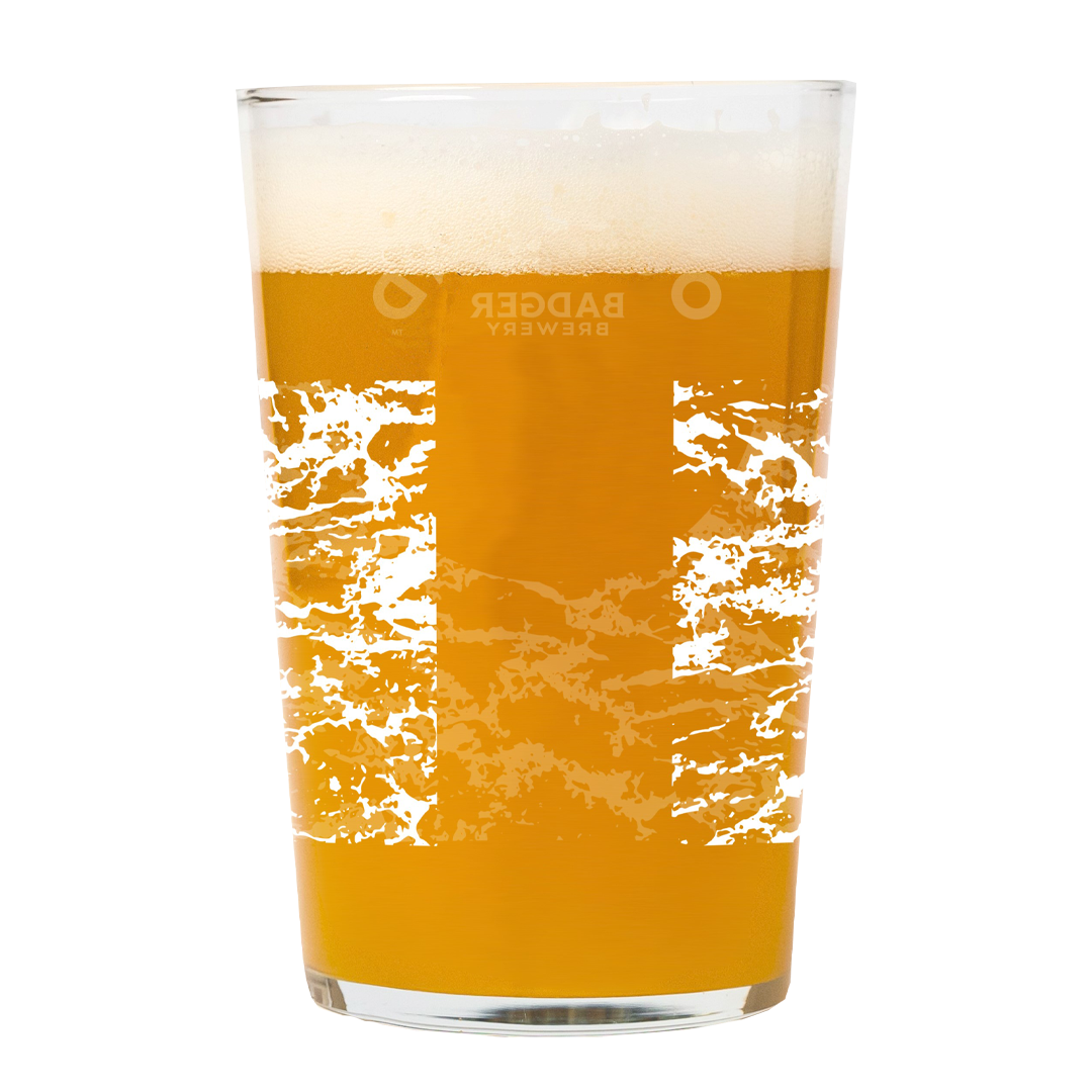 Outland White Wood Pint Glass Back