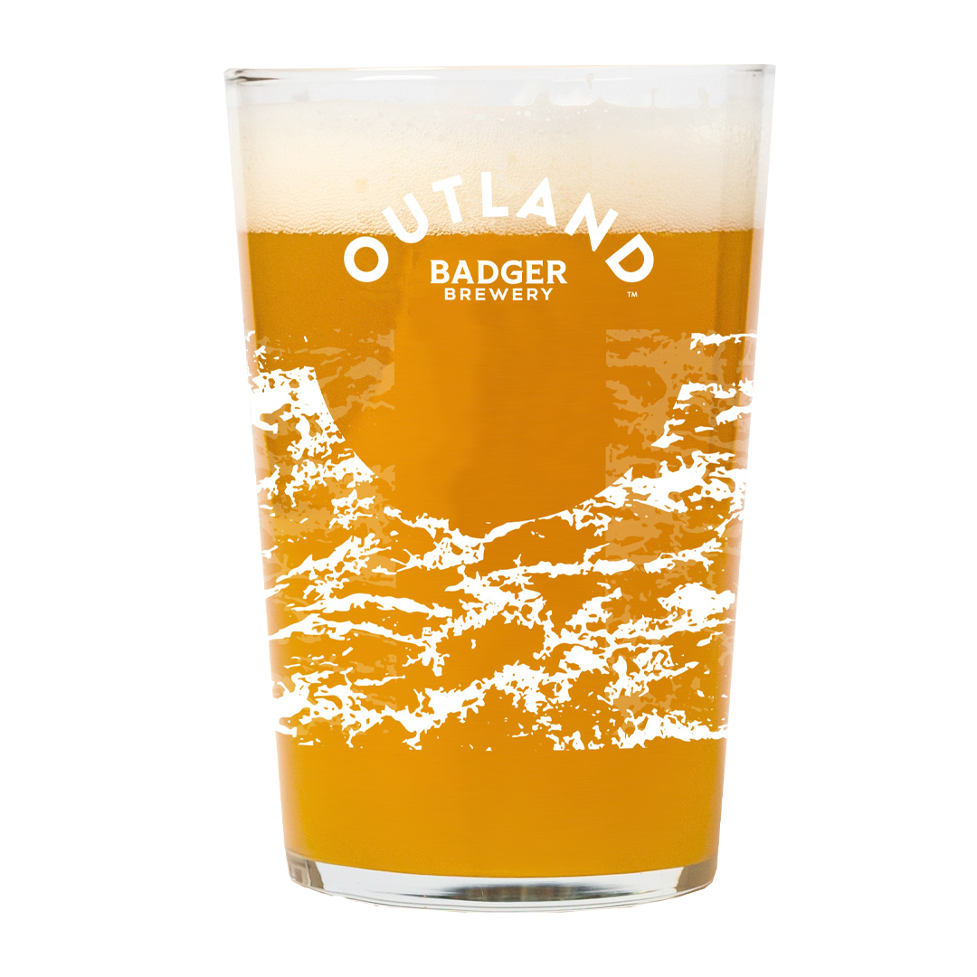 Outland White Wood Pint Glass