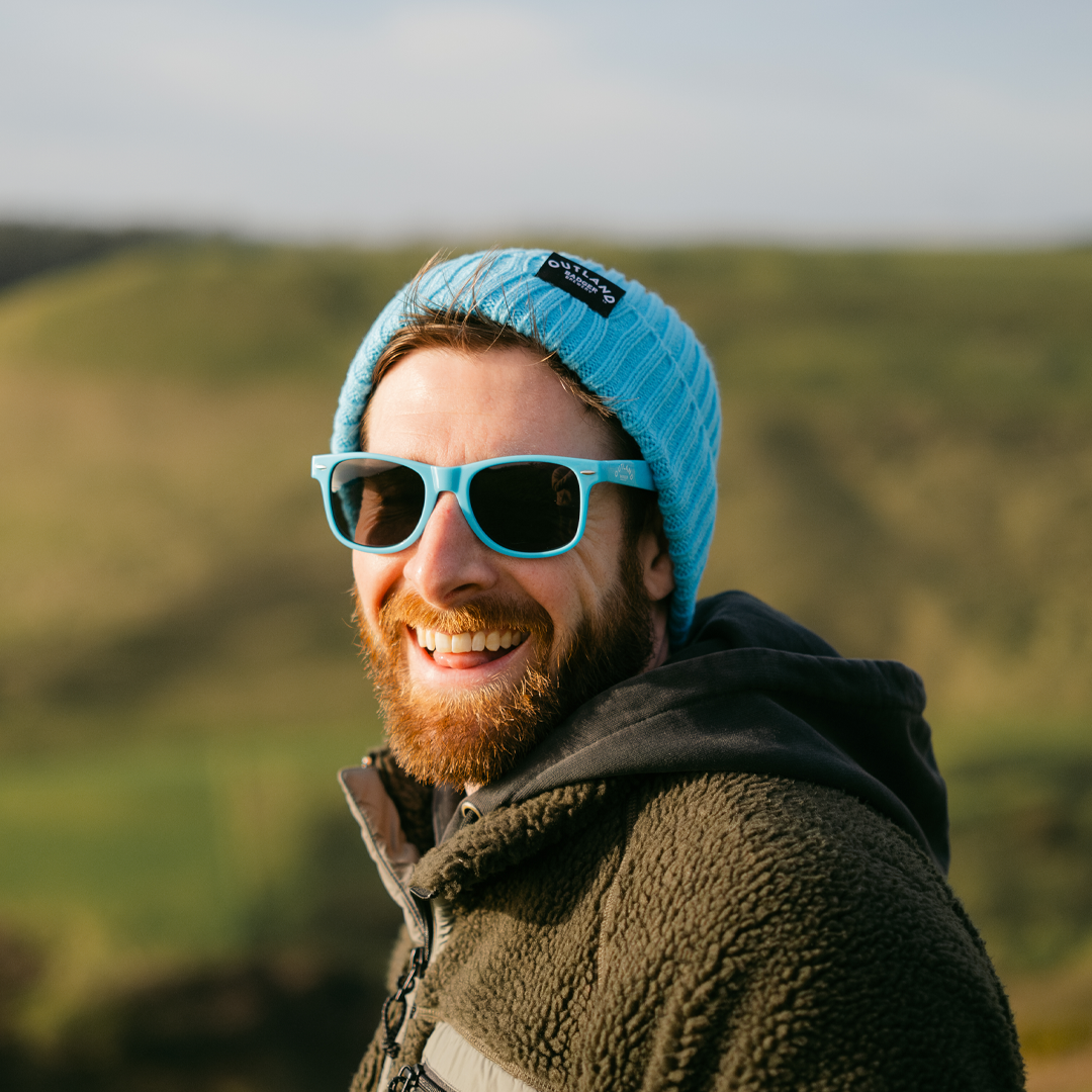 Outland Blue Hat and Sunglasses