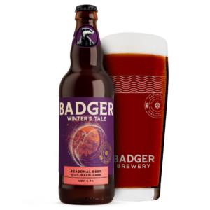 Badger Winter's Tale Bottle and Glass