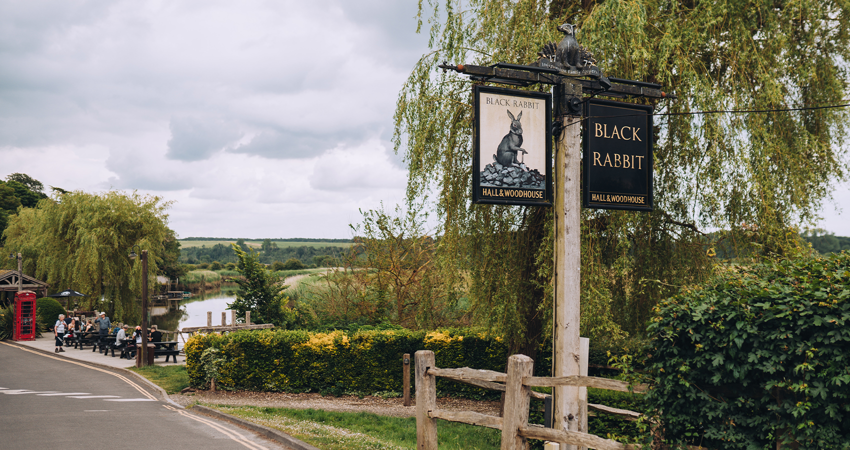 The Black Rabbit, Hall and Woodhouse riverside pub in Arundel