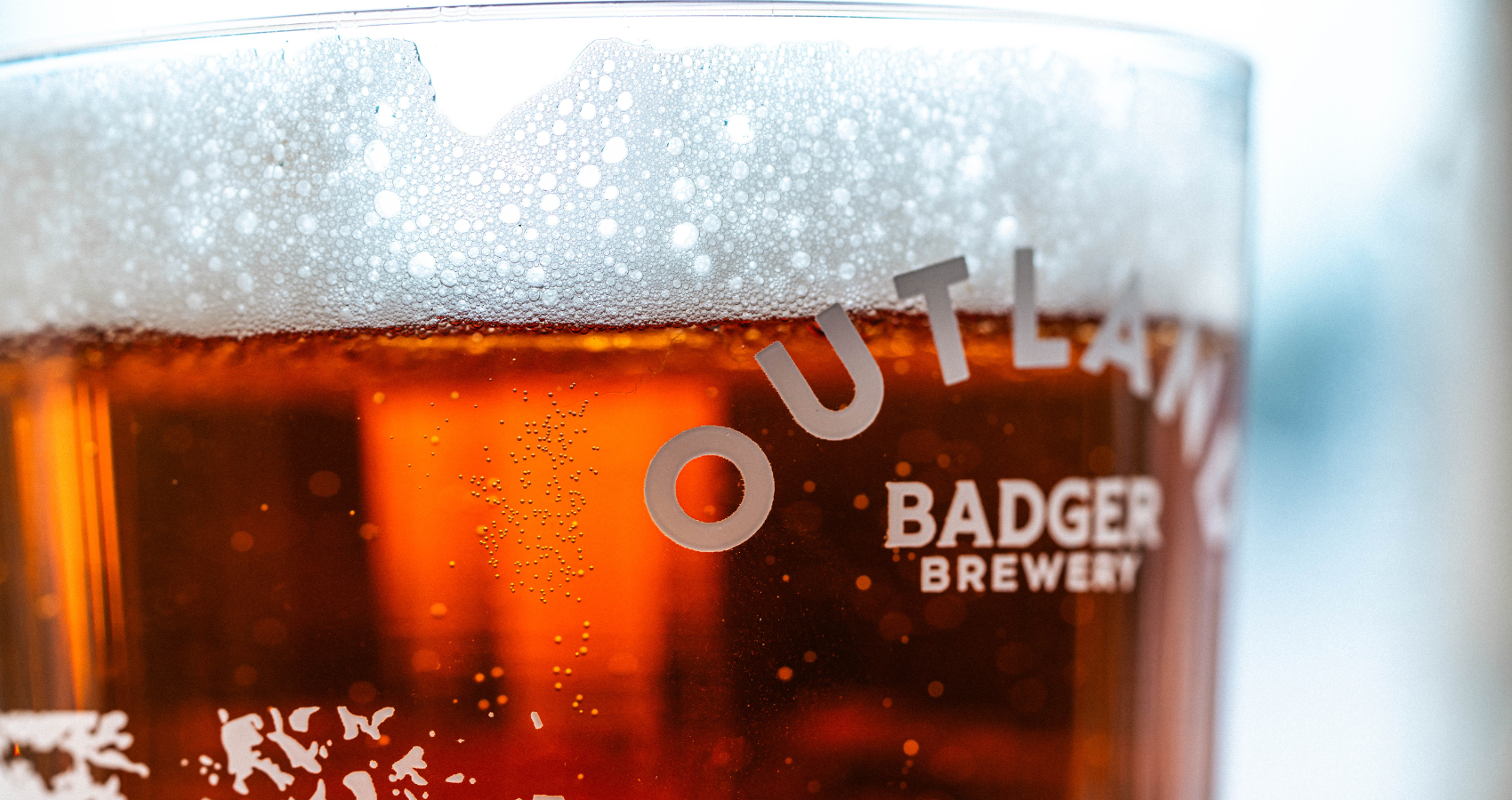 Outland beer pint up close