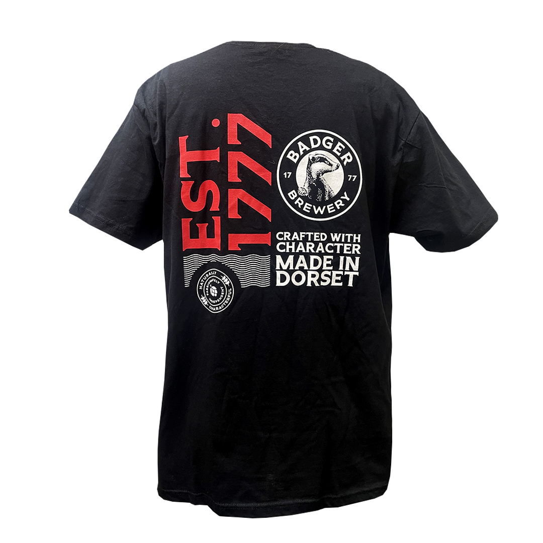 Badger Est. 1777 Black T-shirt