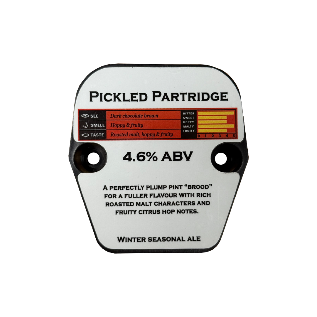 Badger Pickled Partridge Pewter Pump Clip