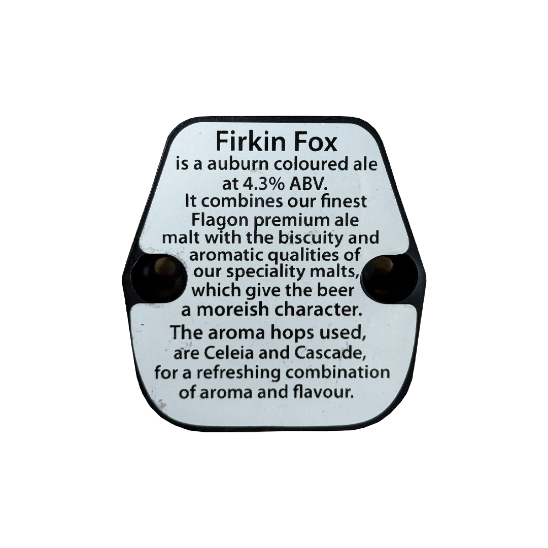 Badger Firkin Fox Pewter Pump Clip