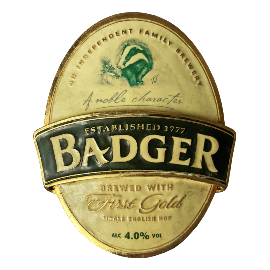 Badger First Gold Pewter Pump Clip