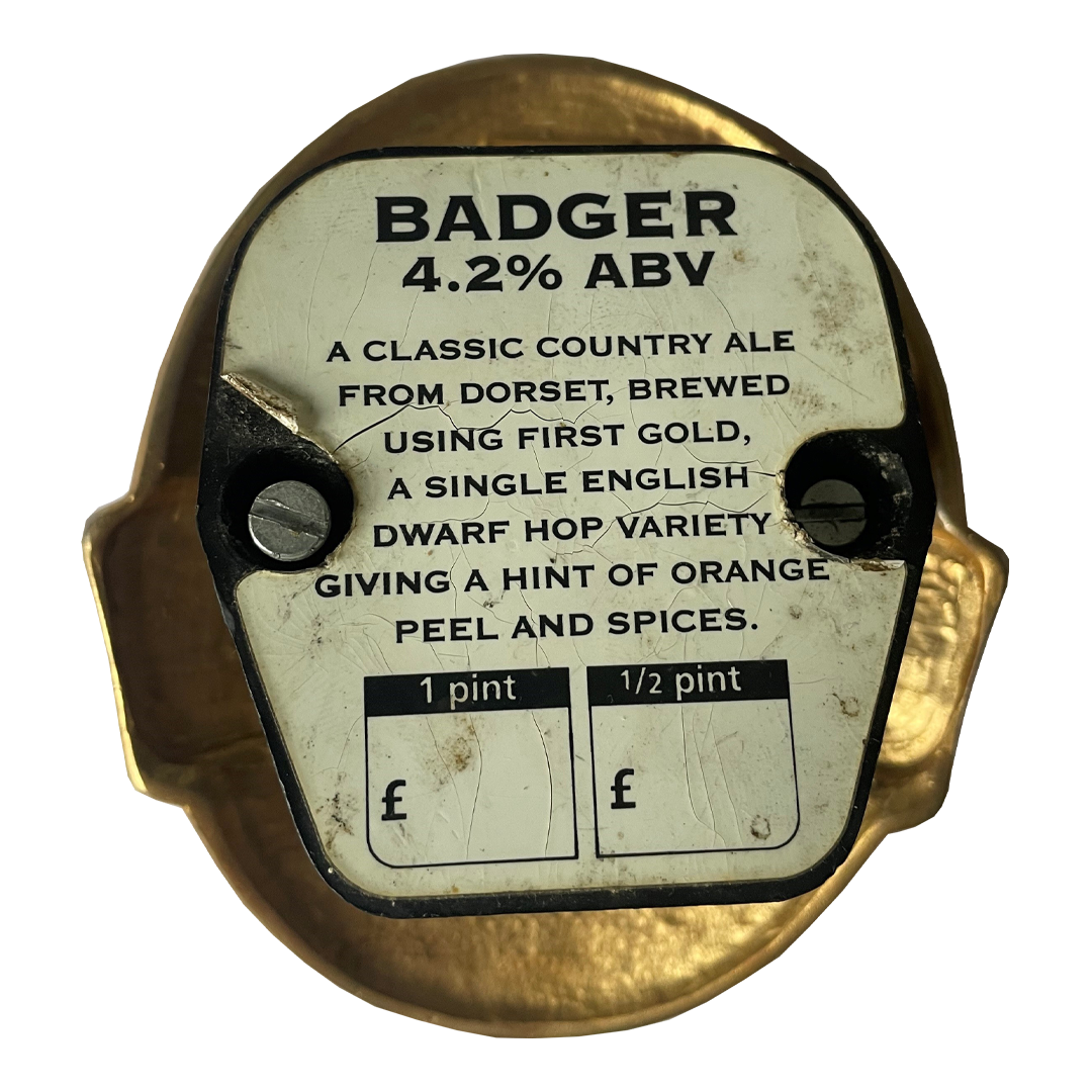 Badger First Gold Pewter Pump Clip