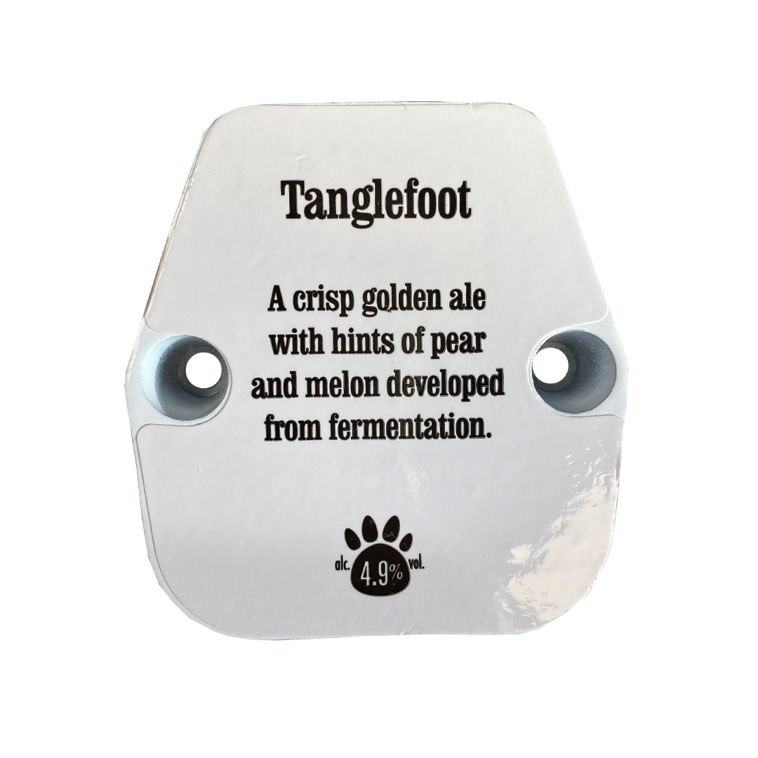 Tangle Foot Pewter Pump Clip